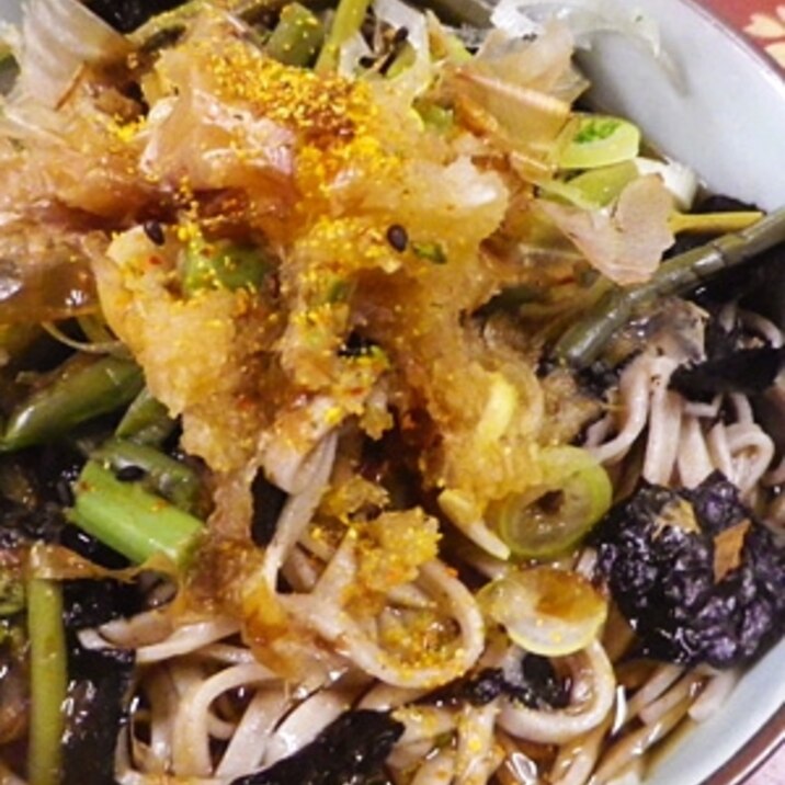 山菜おろしぶっかけ蕎麦 レシピ 作り方 By Bapaksan 楽天レシピ